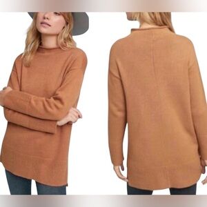 Anthropologie Moth Camel Tan Saskia Sweater Sz Small